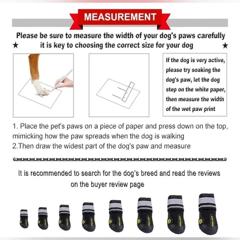QUMY Dog Shoes #682, 1198